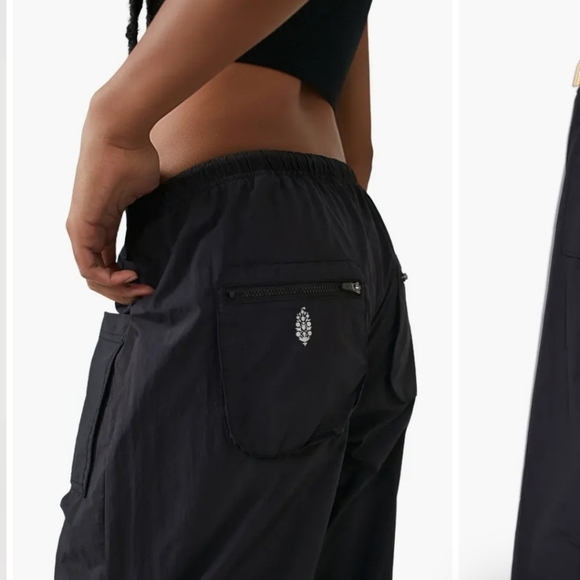 Free People Movement Fly By Night Water Resistant Crop Hiking Pants in Black - Picture 3 of 14